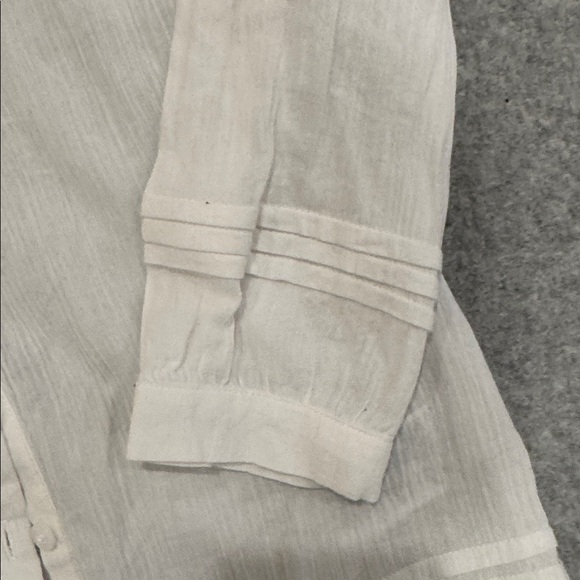 Janie and Jack Cream Button-Up Top-size 5 - Picture 4 of 4